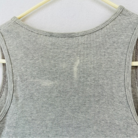 Ralph Lauren Midi Dress Sleeveless Size M Gray 100% Cotton - Picture 10 of 12